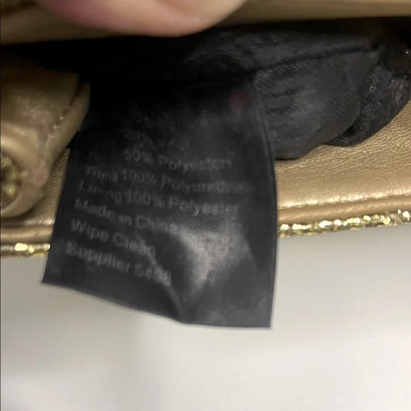 Kurt Geiger LIMITED EDITION- Gold Sparkle Mini Kensington 2-Way Bag EUC - Picture 15 of 17